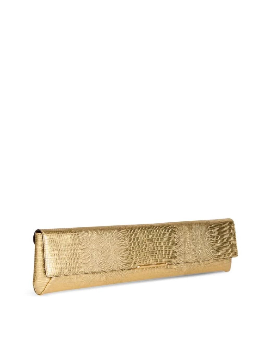 Balmain Natural Long Clutch Bag