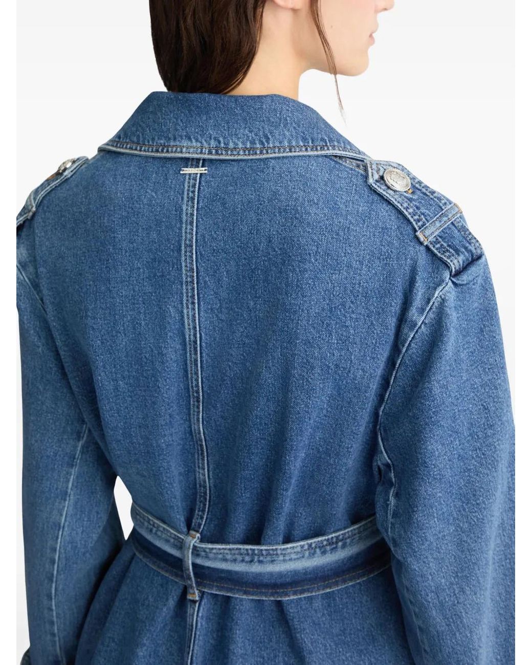 Liu Jo Blue Denim Trench Coat