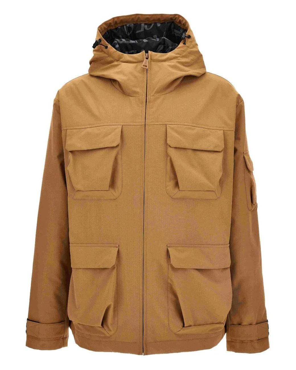 Versace Jeans Couture Brown Hooded Pocket Jacket for men
