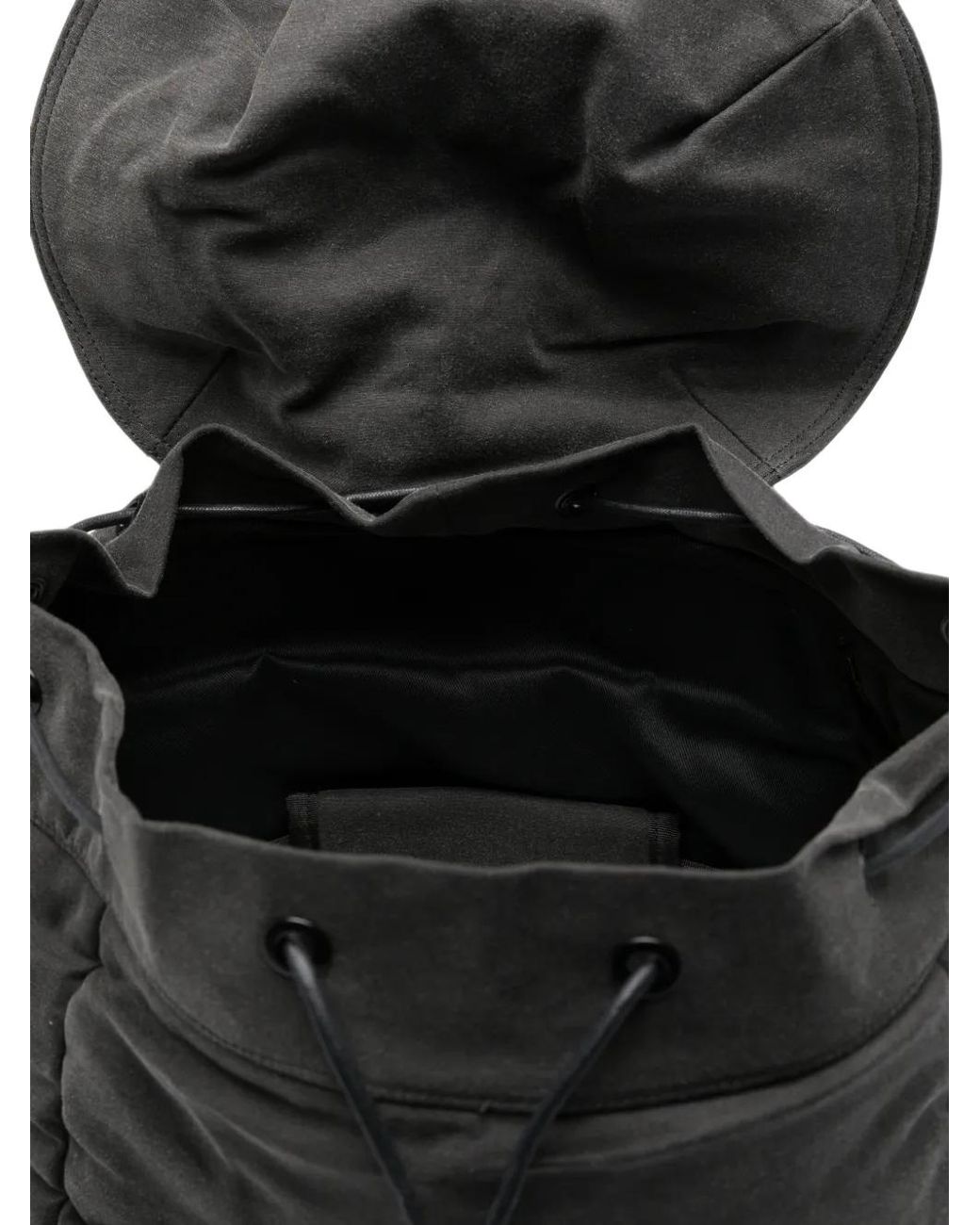 Juun.J Black Multi-Pocket Buckle-Fastening Backpack