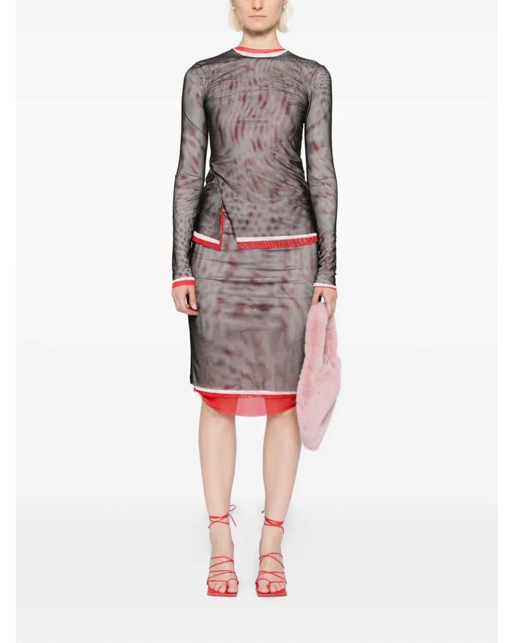 MSGM Purple Gonna Skirt