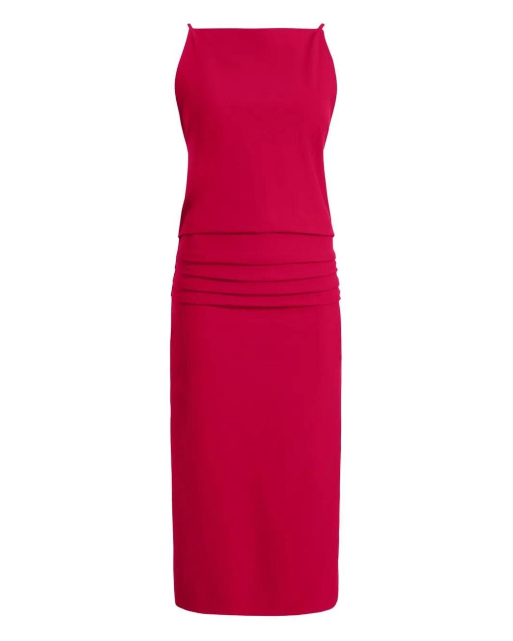 Proenza Schouler Red Priya Midi Dress