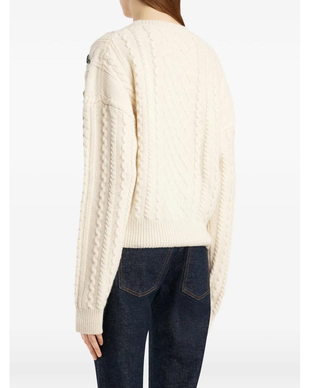Khaite Natural Elias Embroidery Sweater