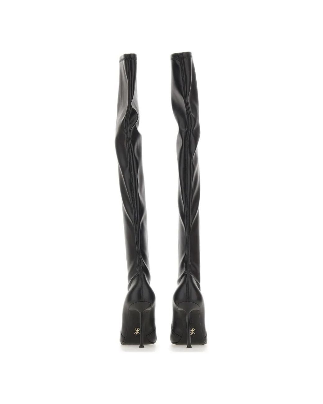 Sergio Levantesi Black Pupa67 Tryde Over-The-Knee Boots