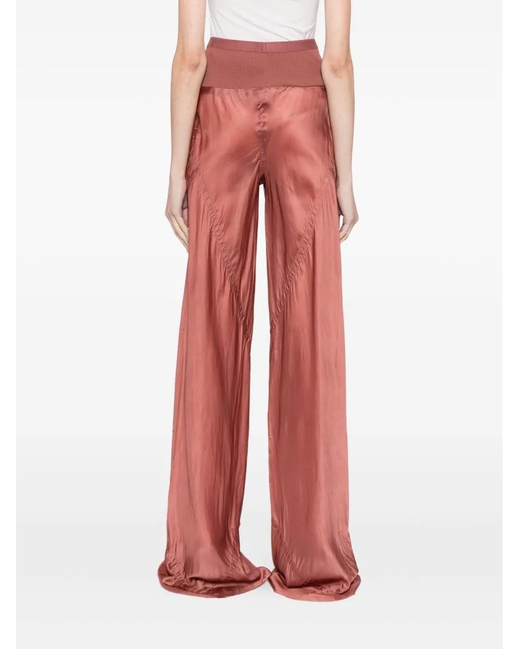 Rick Owens Red Bias Trousers