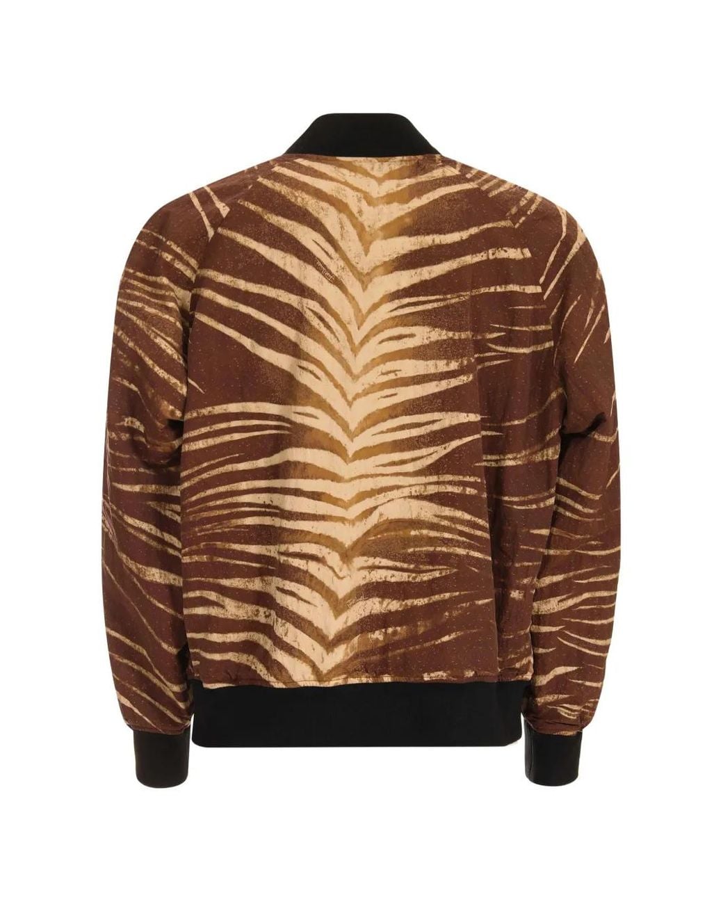 Just Cavalli Brown Patterned Zip-Up Jacket for men