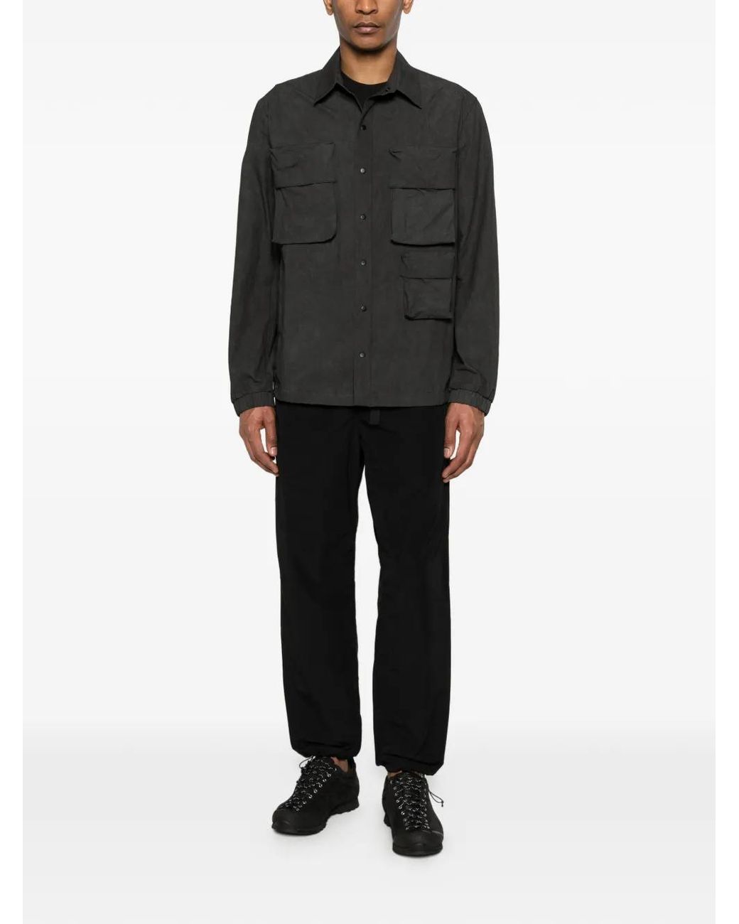 JG1 Black Multiple-Pockets Jacket for men