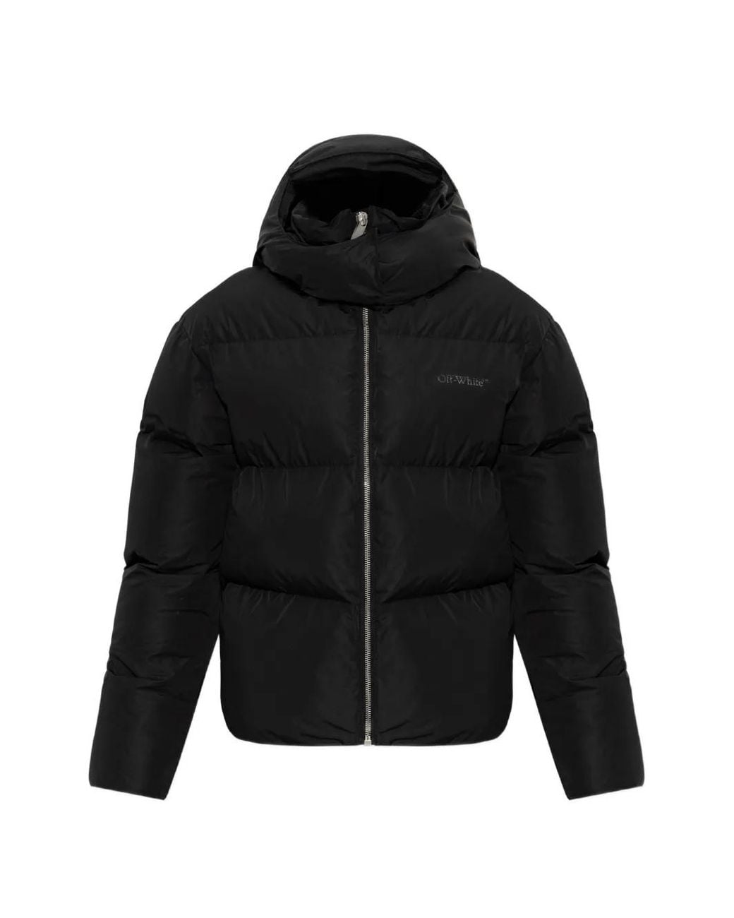 Off-White c/o Virgil Abloh Black Hooded Puffer Jacket