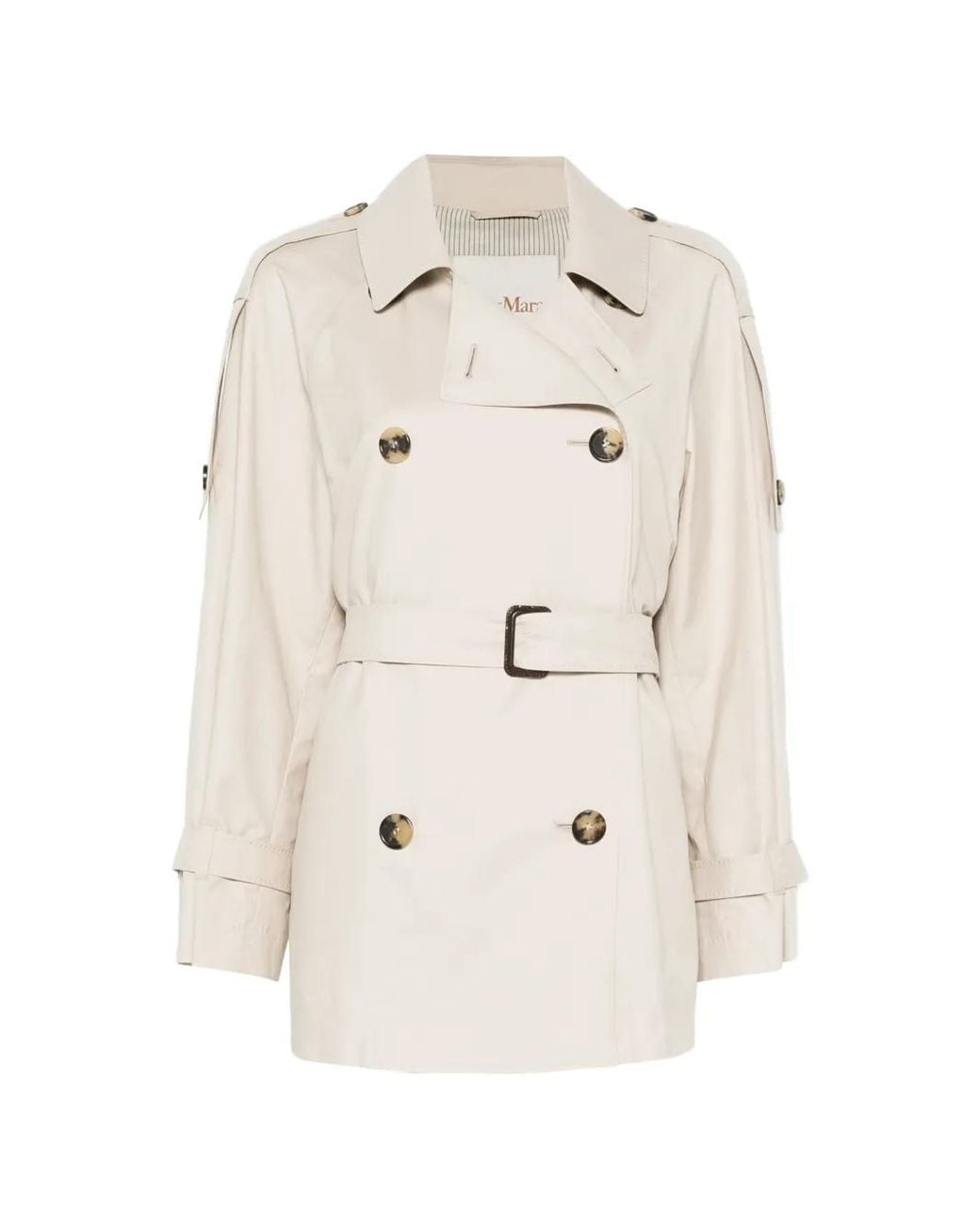 Max Mara Natural Short Trench Coat