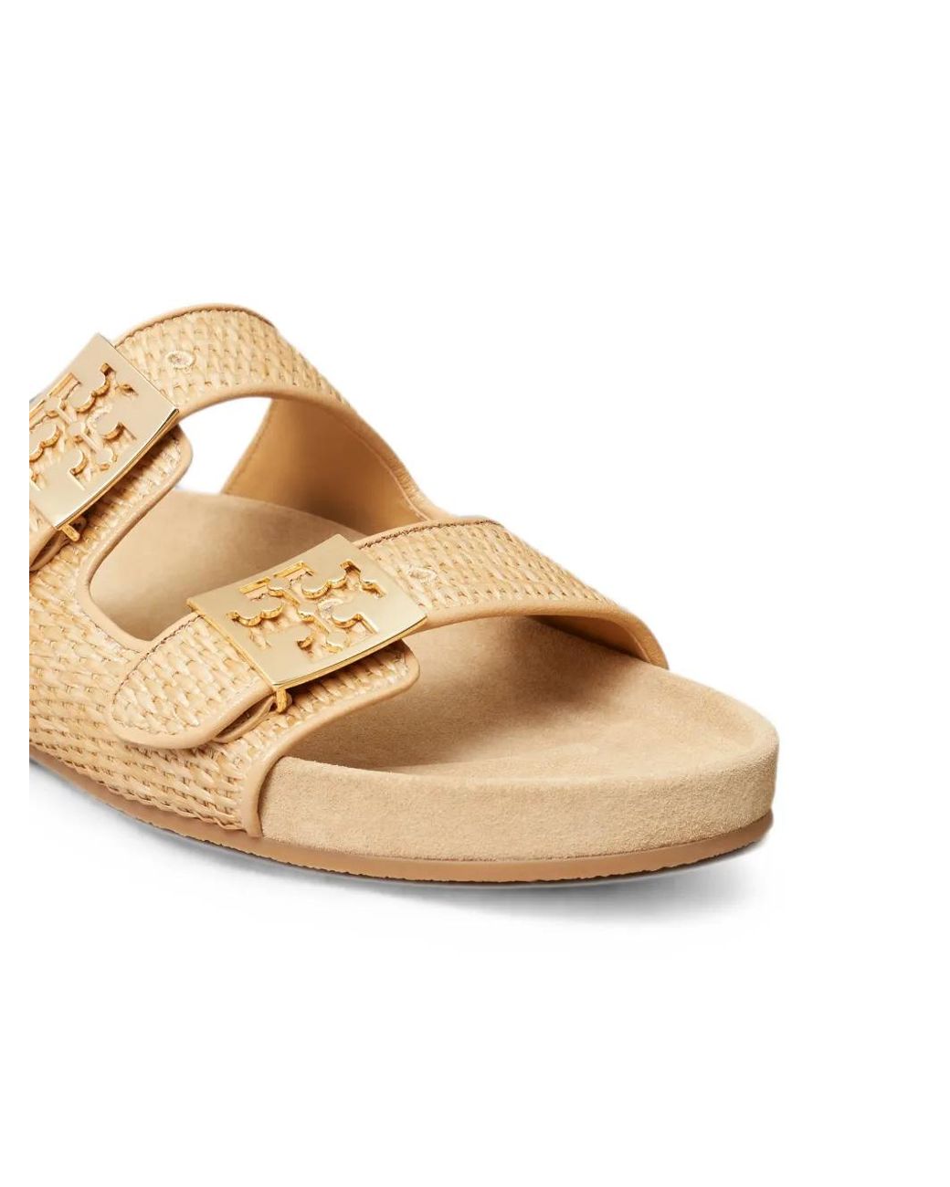 Tory Burch Metallic Mellow Raffia Sandals