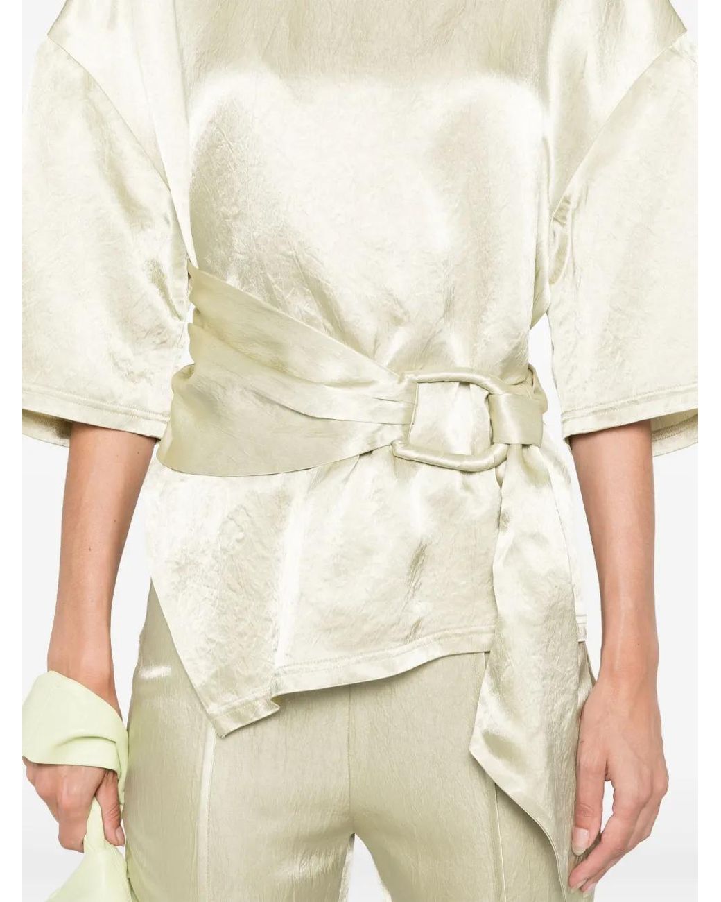 Nanushka White Besia Blouse