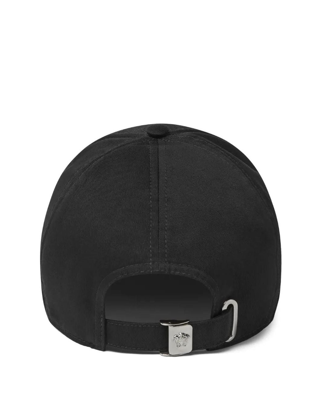 Versace Black Cotton Baseball Hat for men
