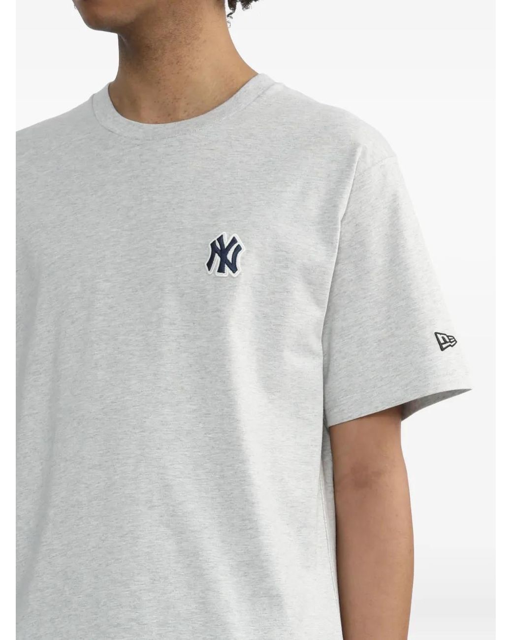 KTZ Gray Logo-Patch Cotton T-Shirt for men