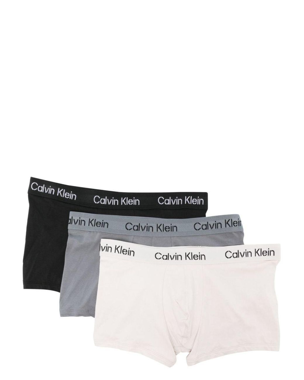 Calvin Klein Logo-waistband Boxers (pack Of Three) in Black for