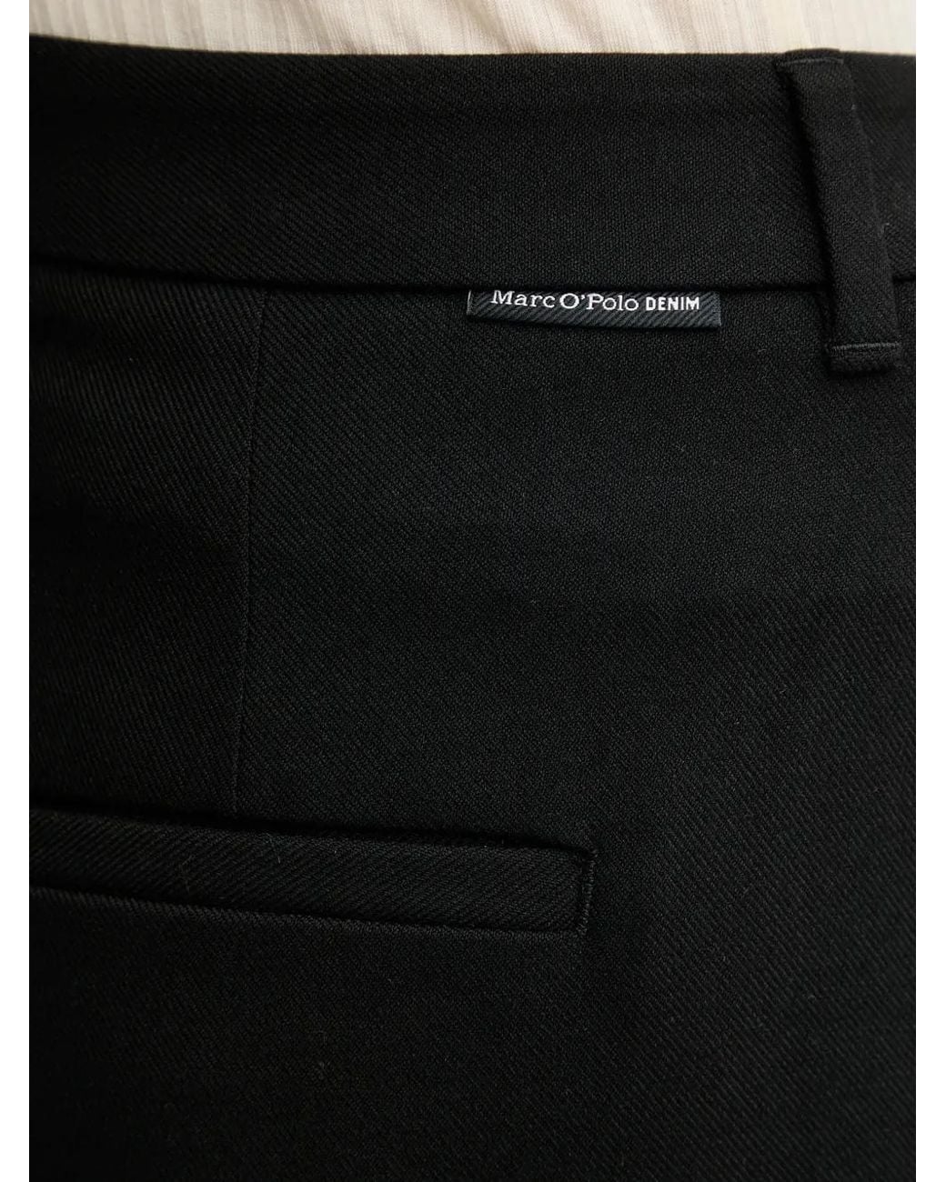 Marc O' Polo Black Wide-Leg Trousers