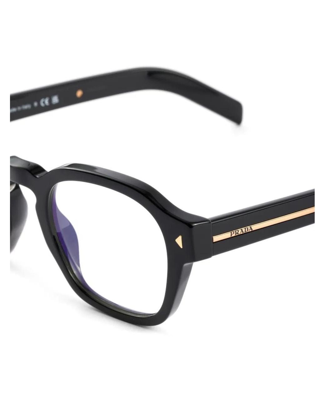 Prada Blue Round-Frame Glasses for men