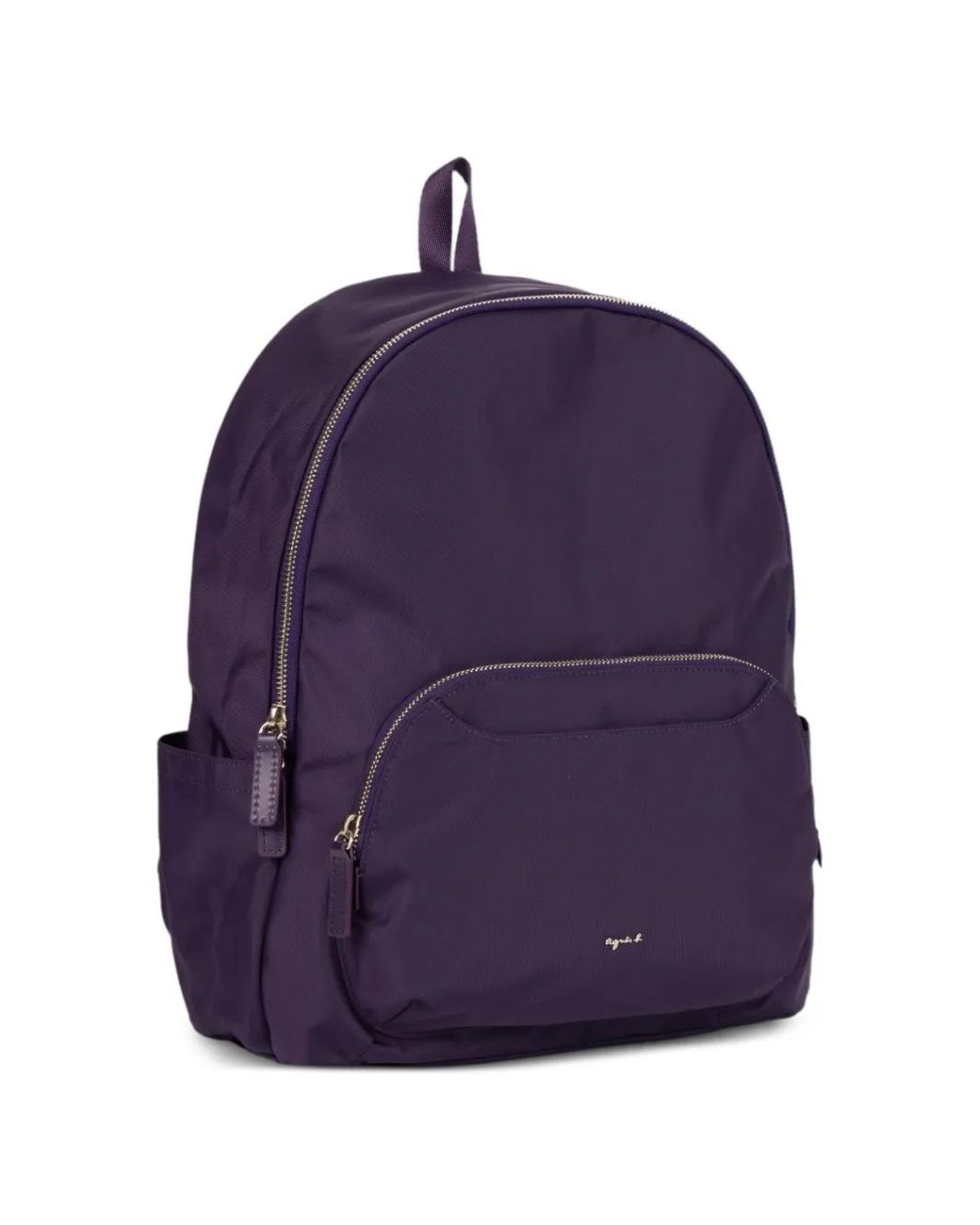 Agnes B. Purple Zipped Front Pocket Backpack
