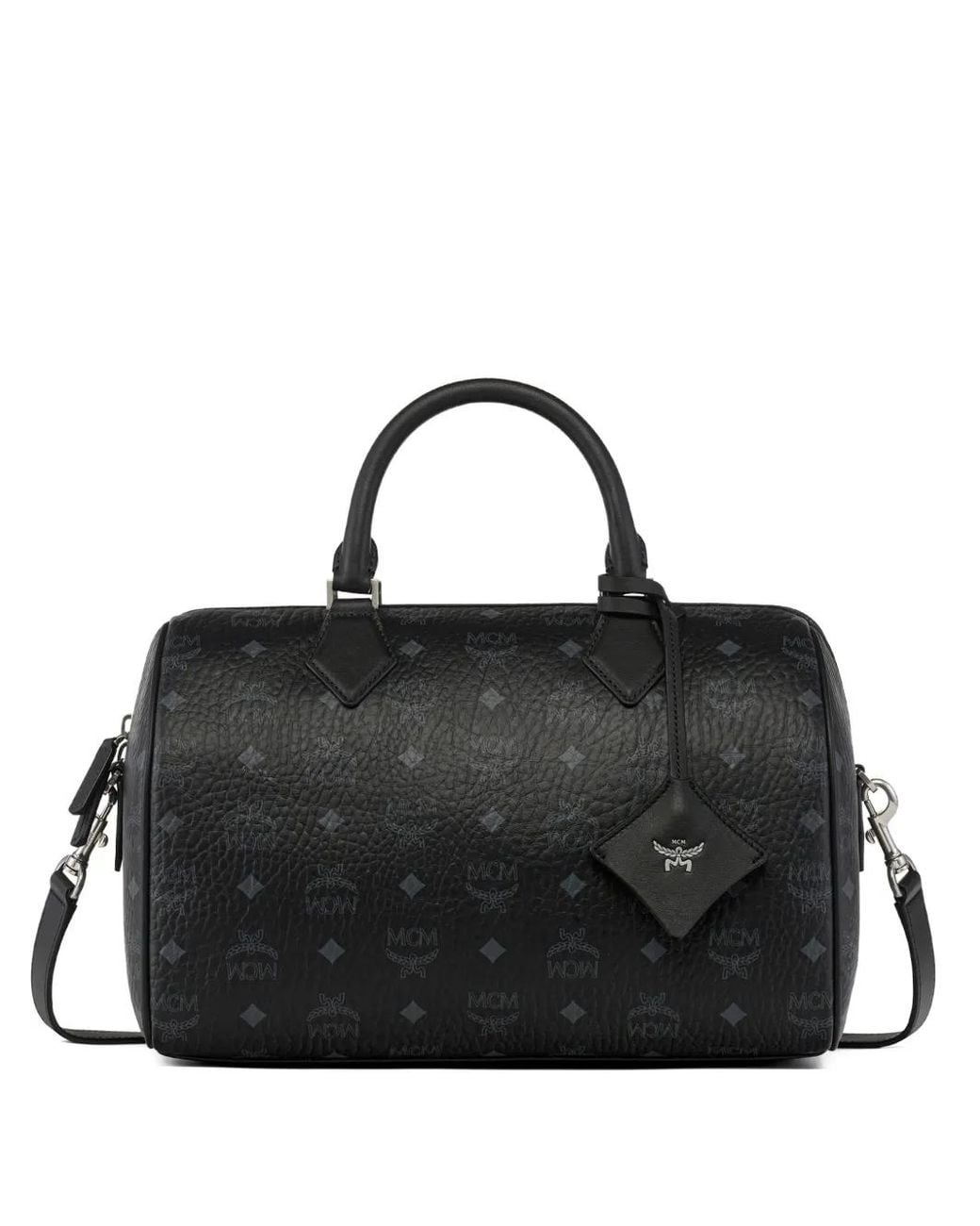 MCM Black Ella Boston Tote Bag