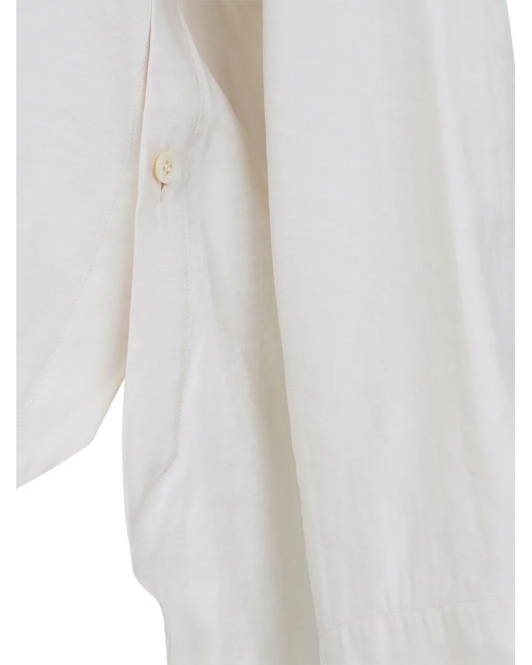 Studio Nicholson White Pampa Long-Sleeve Blouse