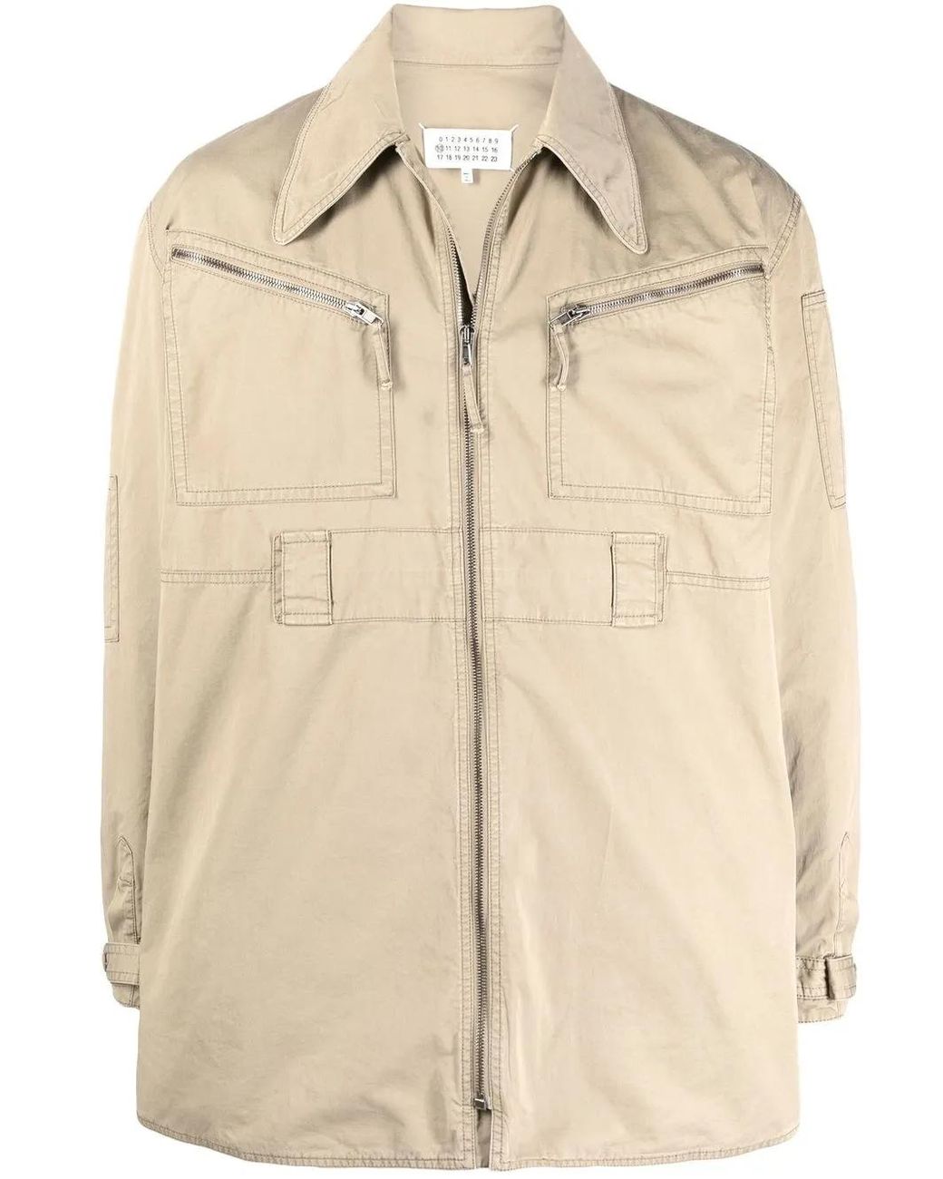 Maison Margiela Lichtgewicht Jack in het Natural voor heren