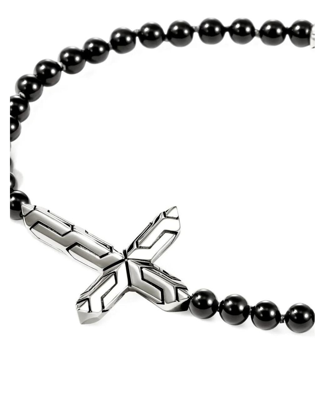 John Hardy White Icon Cross-Detail Bracelet for men