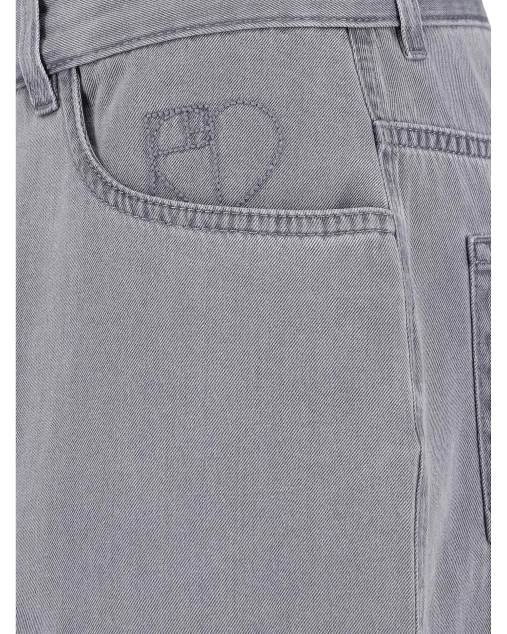 Sa Su Phi Gray Wide-Leg Jeans
