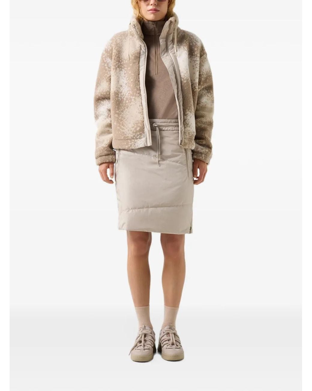 Bogner Fire + Ice Natural Belva Quilted Skirt