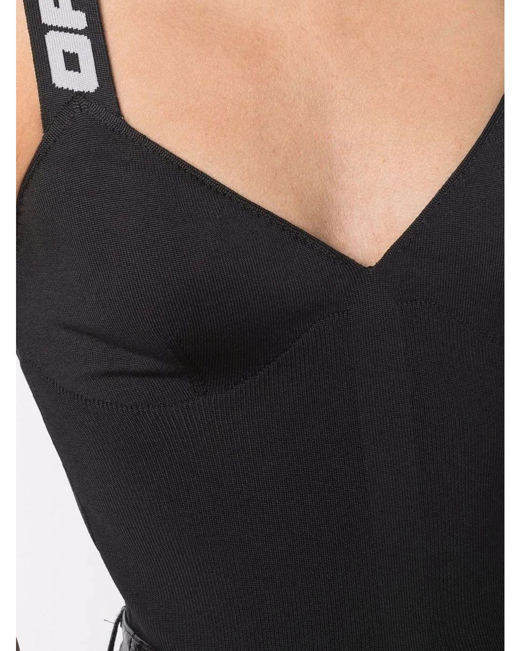Off-White c/o Virgil Abloh Black Logo-Band Top