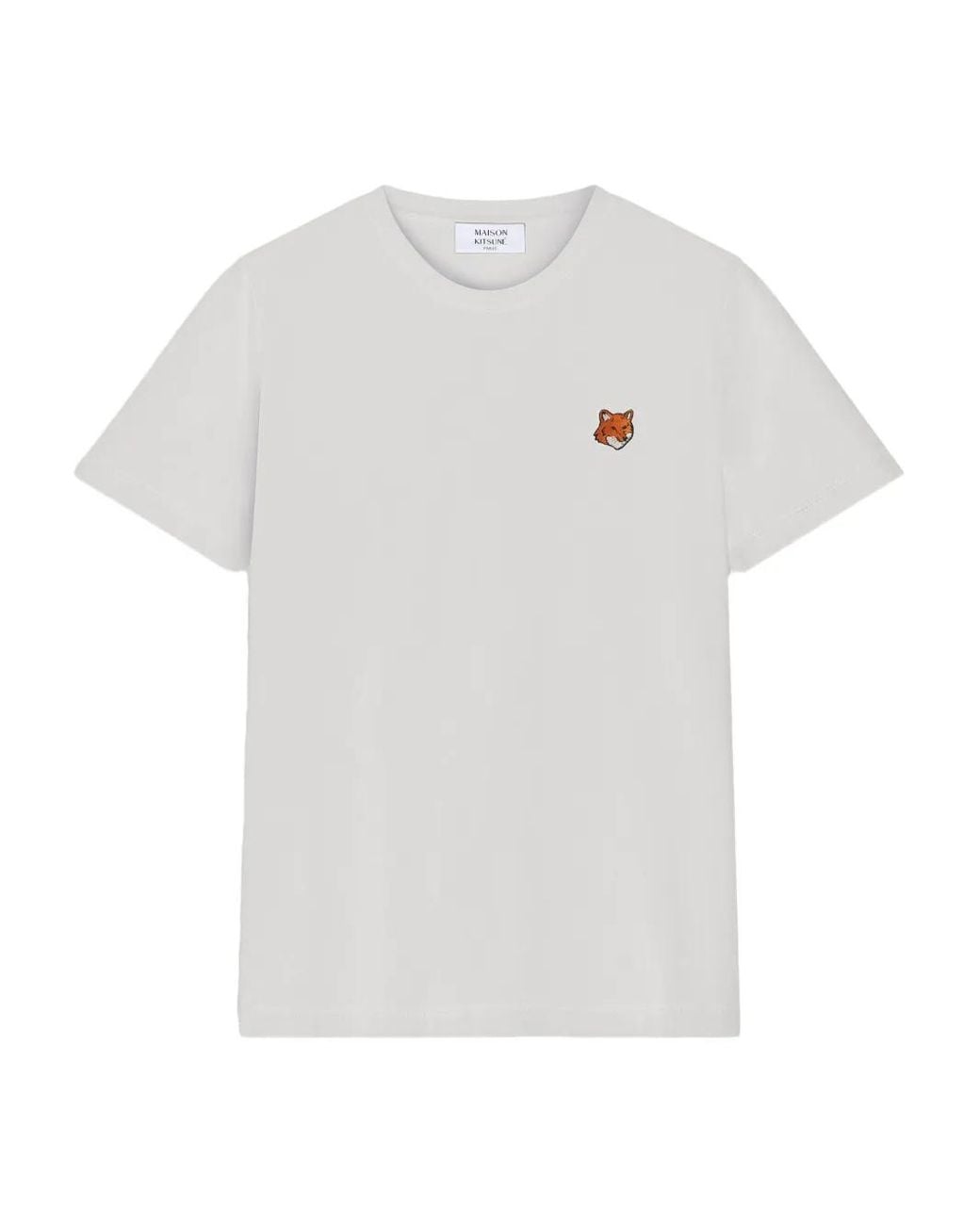 Maison Kitsuné White Fox Head Regular Tee-Shirt