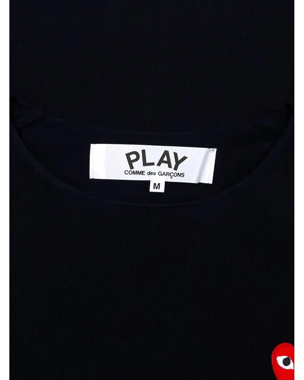 COMME DES GARÇONS PLAY Blue Heart-Logo Sweater for men