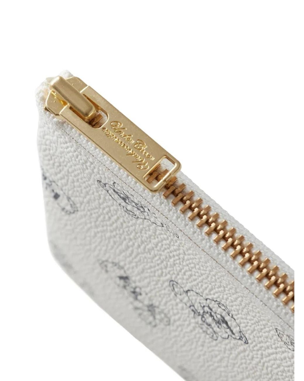 Undercover Gray Teddy-Print Zip-Around Purse