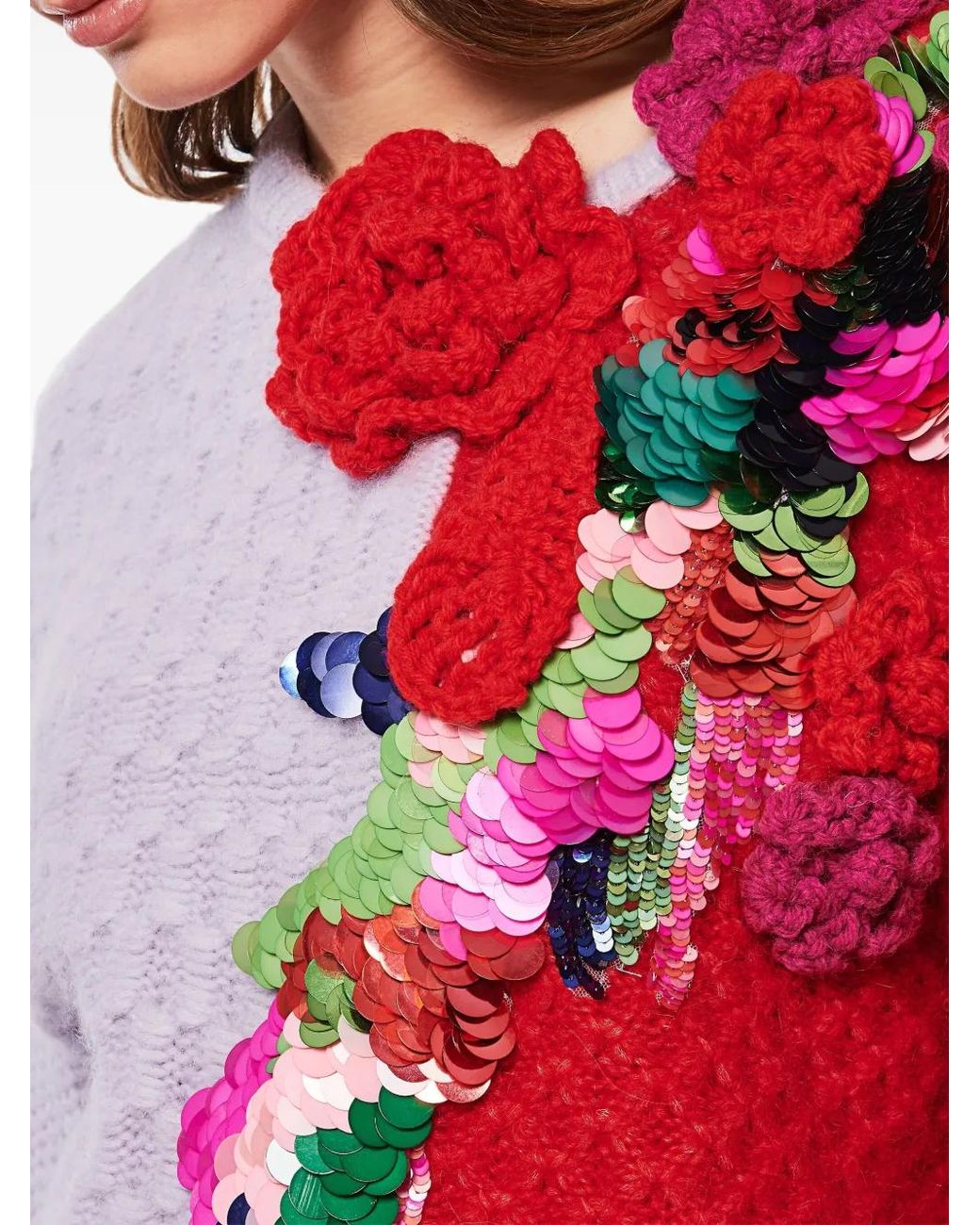 Roberta Einer Red Asymmetric Jumper