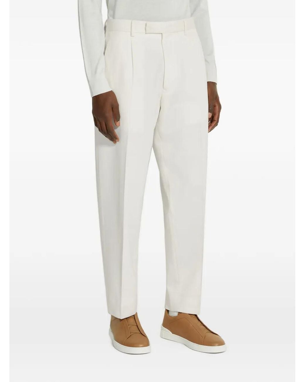 Zegna White Pants for men