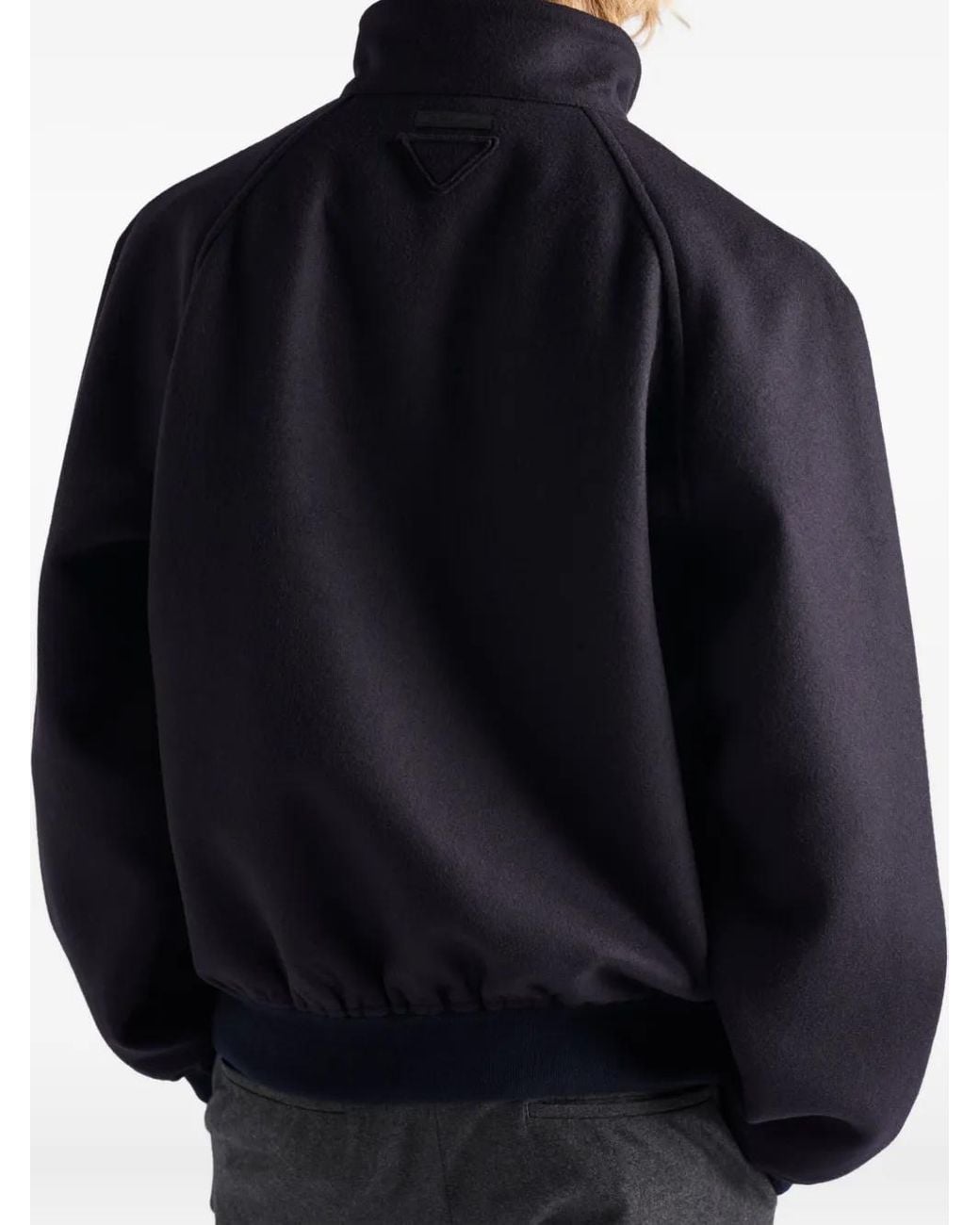 Prada Blue Wool-Cashmere Jacket for men
