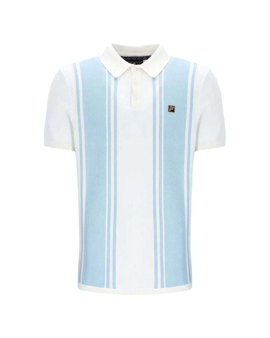 Fila Blue Buddy Logo-Patch Polo Shirt for men