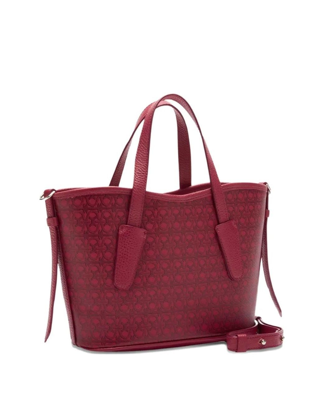 Coccinelle Purple Shopper Mit Monogrammmuster