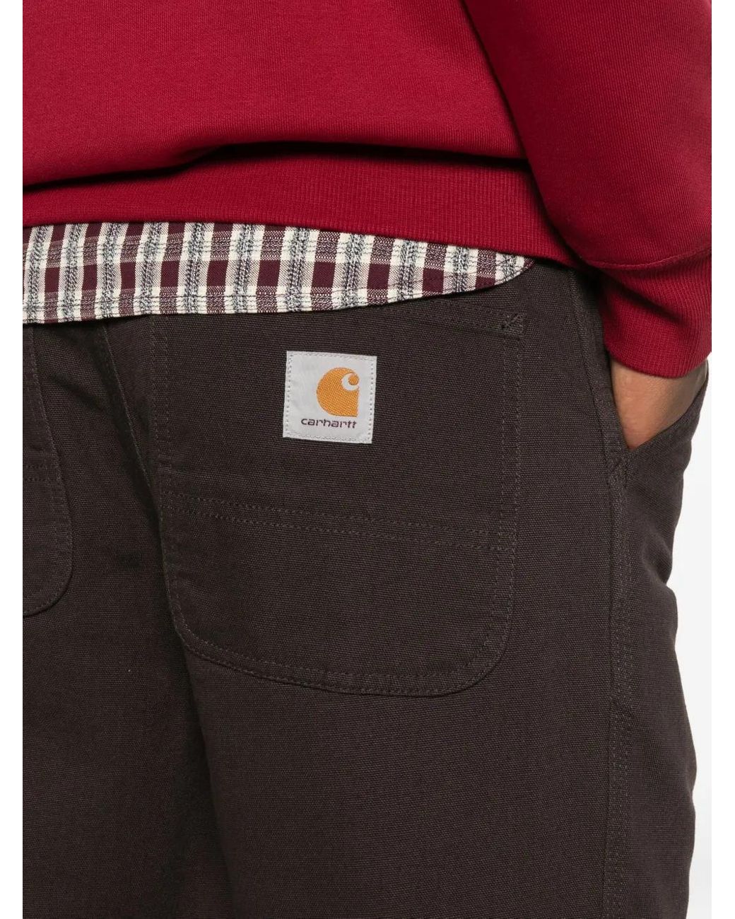 Carhartt Gray Organic Cotton Trousers for men