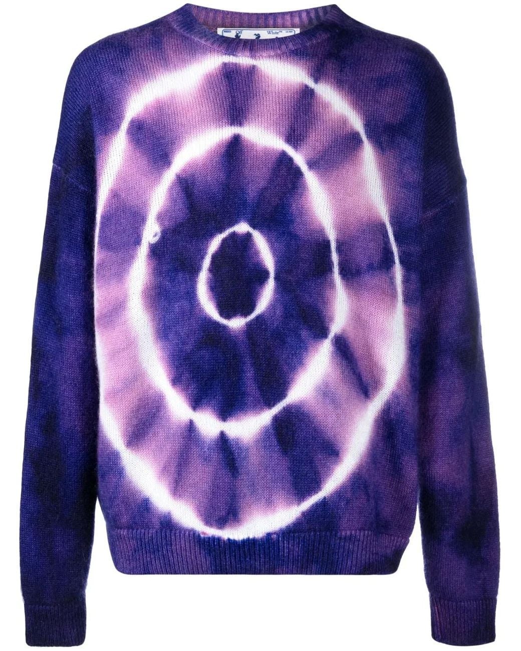 Off-White c/o Virgil Abloh Blue Tie-Dye Jumper for men