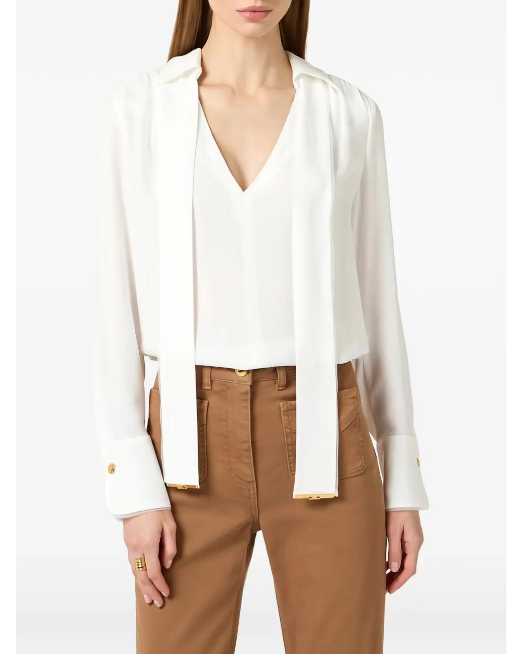Elisabetta Franchi White Blouse