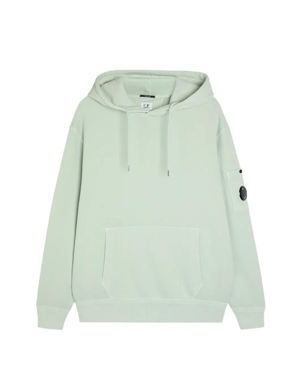 C P Company Green Lens-Detail Pocket Hoodie for men