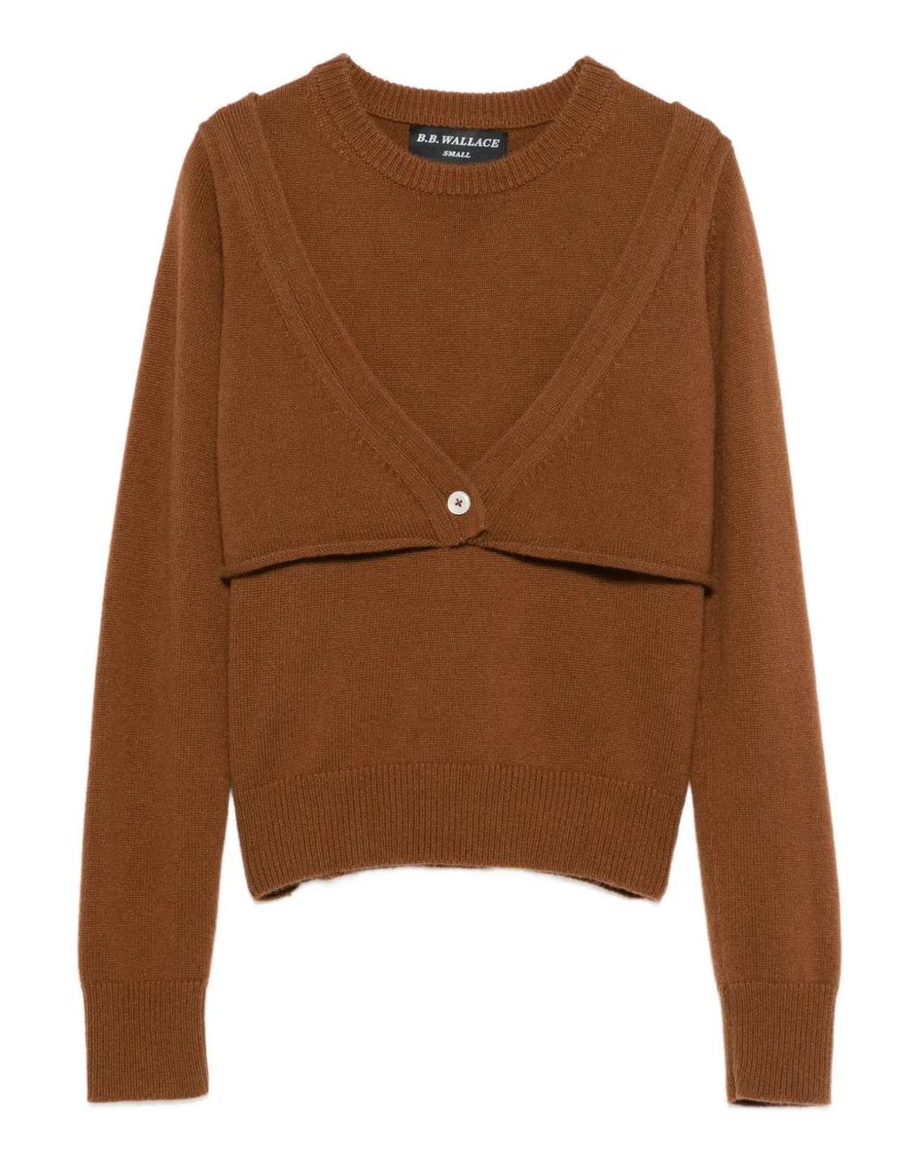 Jersey Con Cuello Redondo B.B. Wallace de color Brown