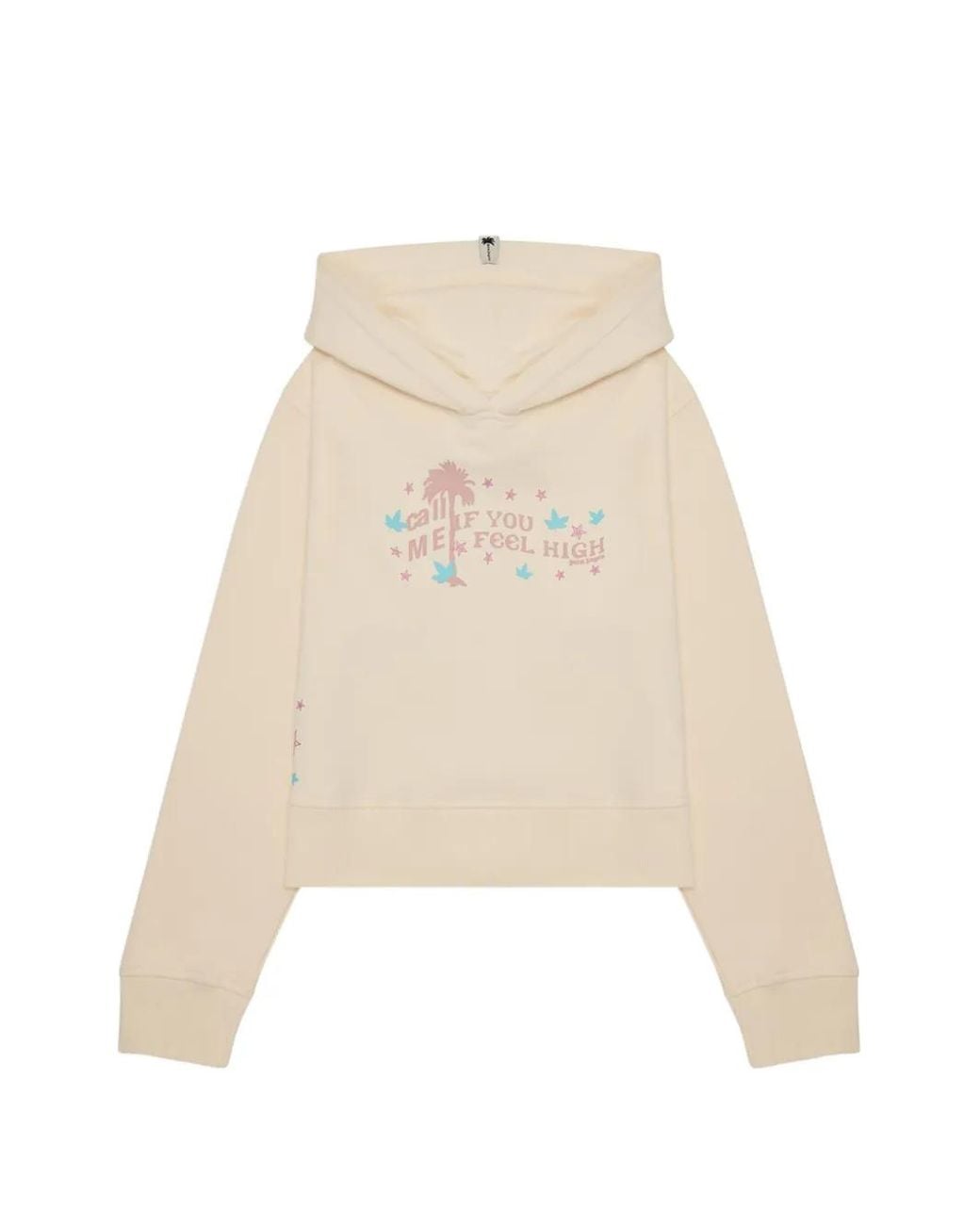 Palm Angels Natural Feel High Graphic-Print Hoodie