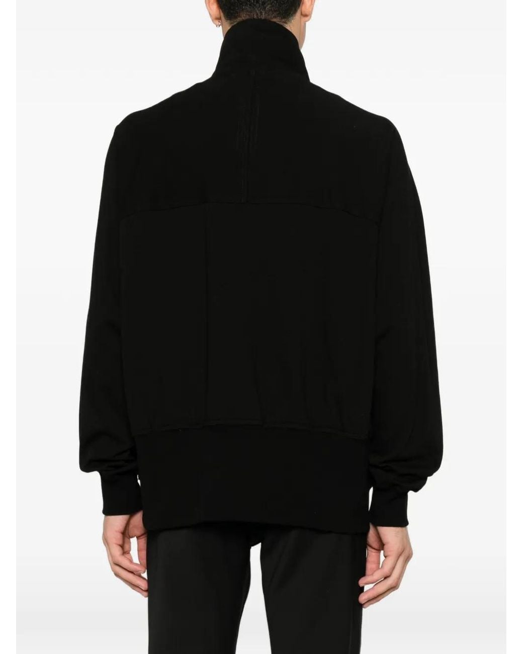 Rick Owens Black Zipfront Joggers for men