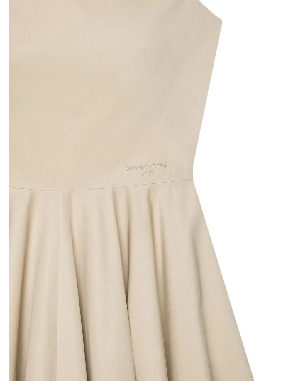 Givenchy White Pleated Midi Dress