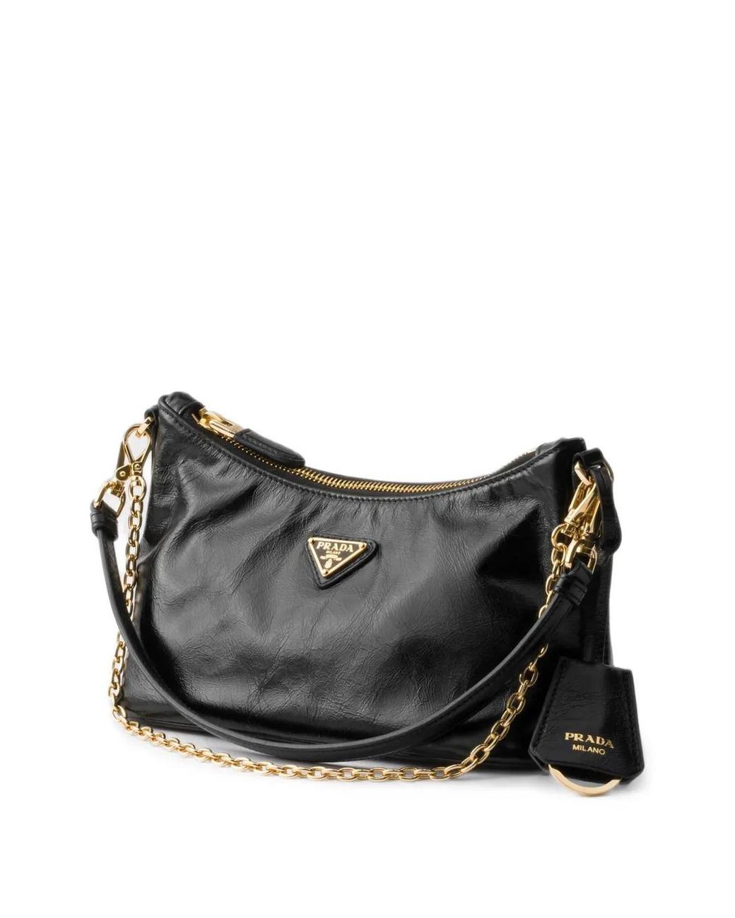 Prada Black Leather Tote Bag