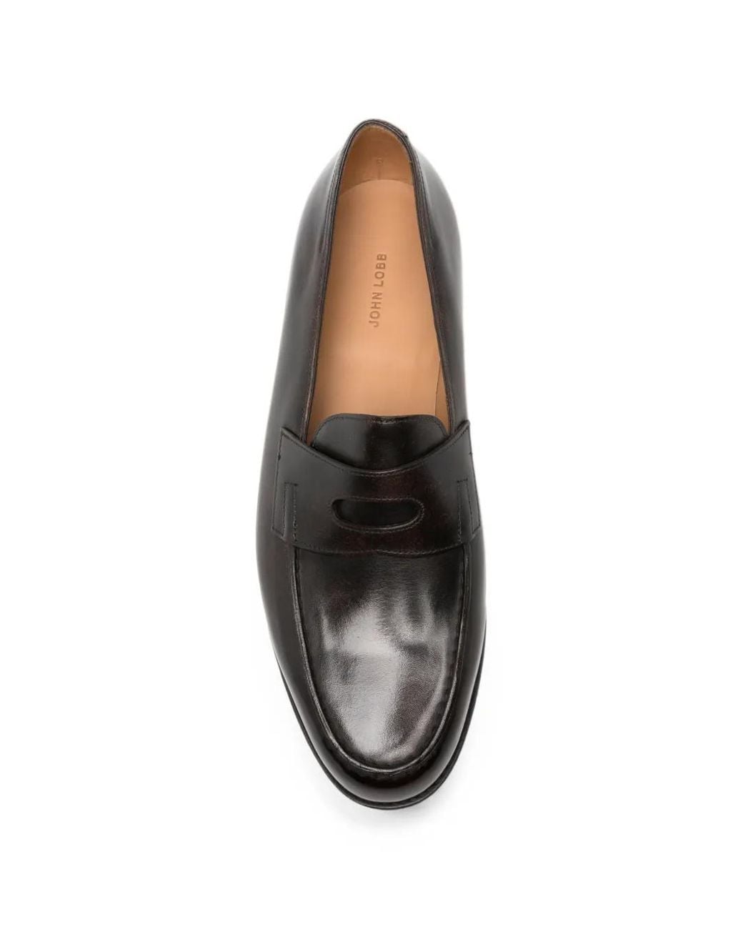 John Lobb Black Lopez Leather Loafers for men