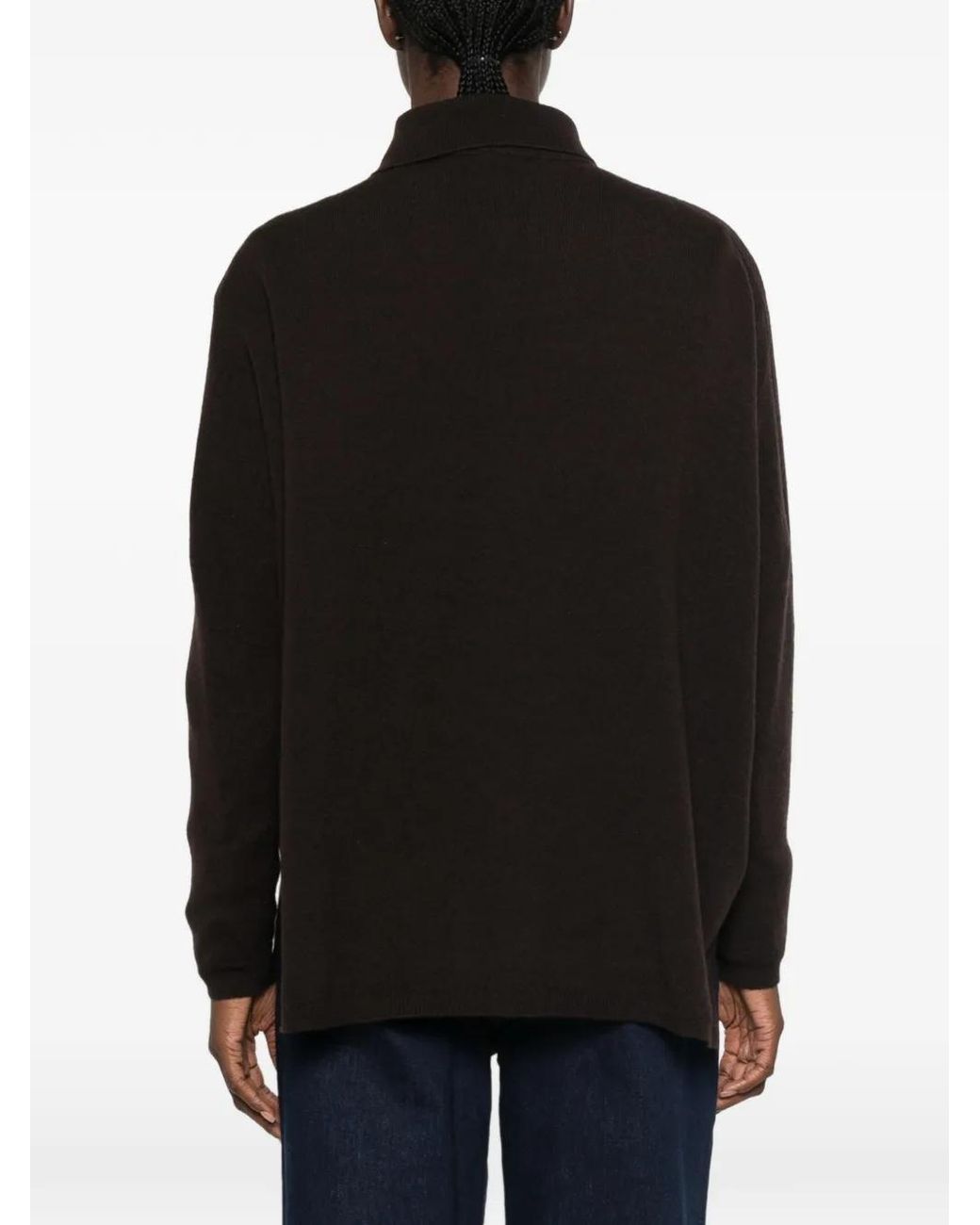 Whyci Black Chest-Pocket Button-Up Cardigan