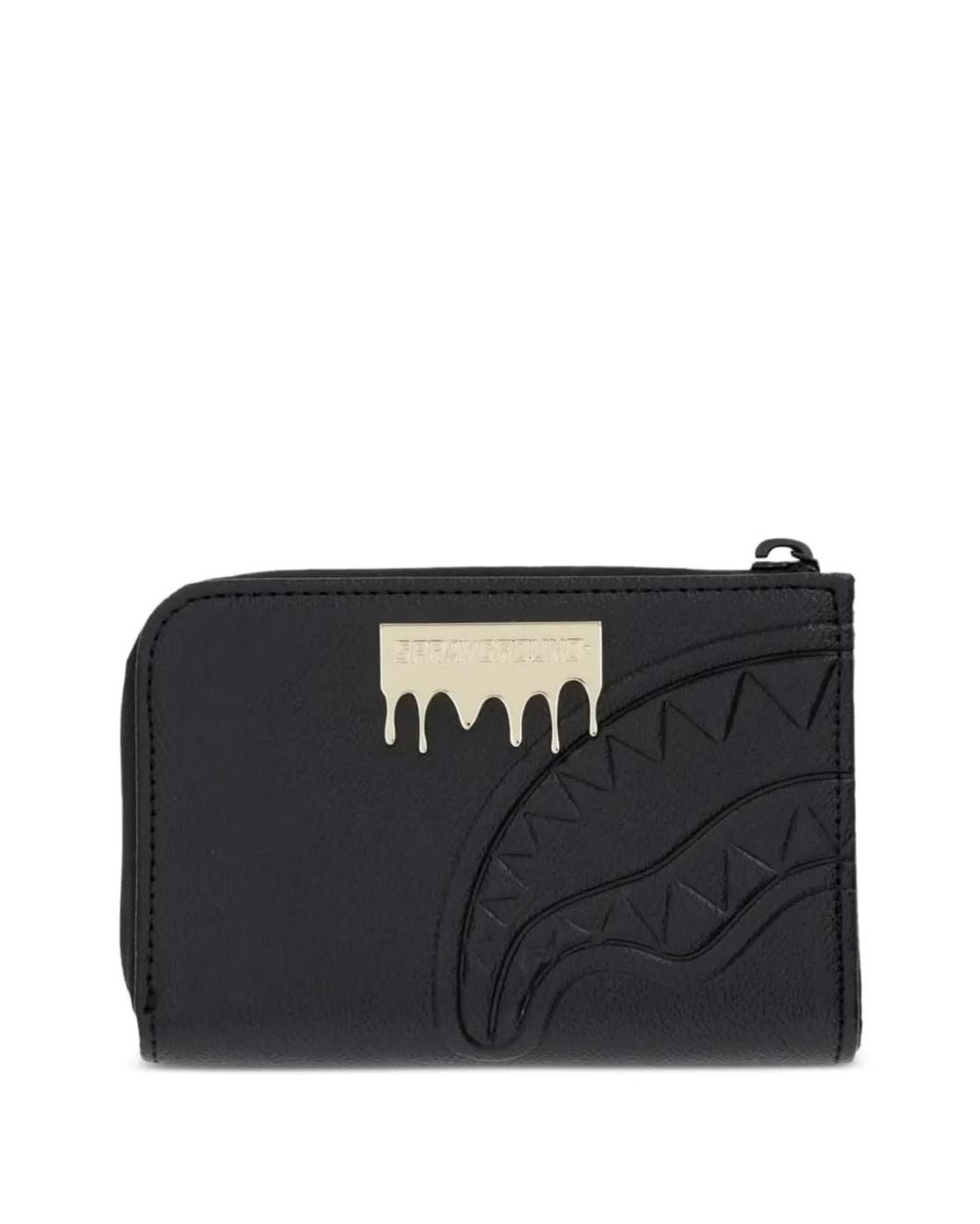 Sprayground Black Shark Mouth Embossed Wallet