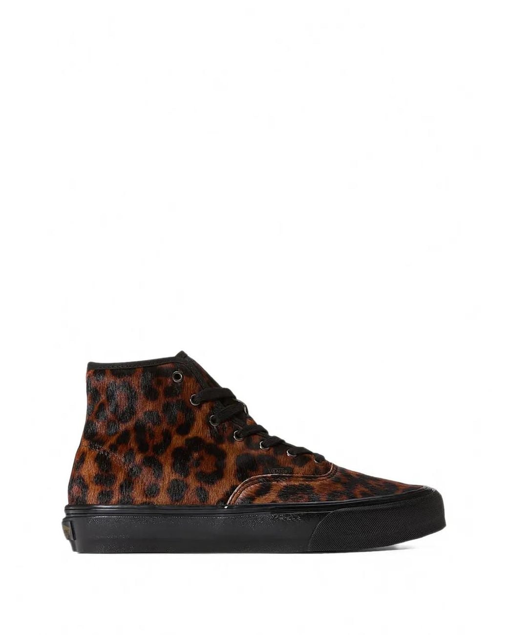 Vans Brown Authentic Hi 2.0 Leopard-Print High-Top Sneakers