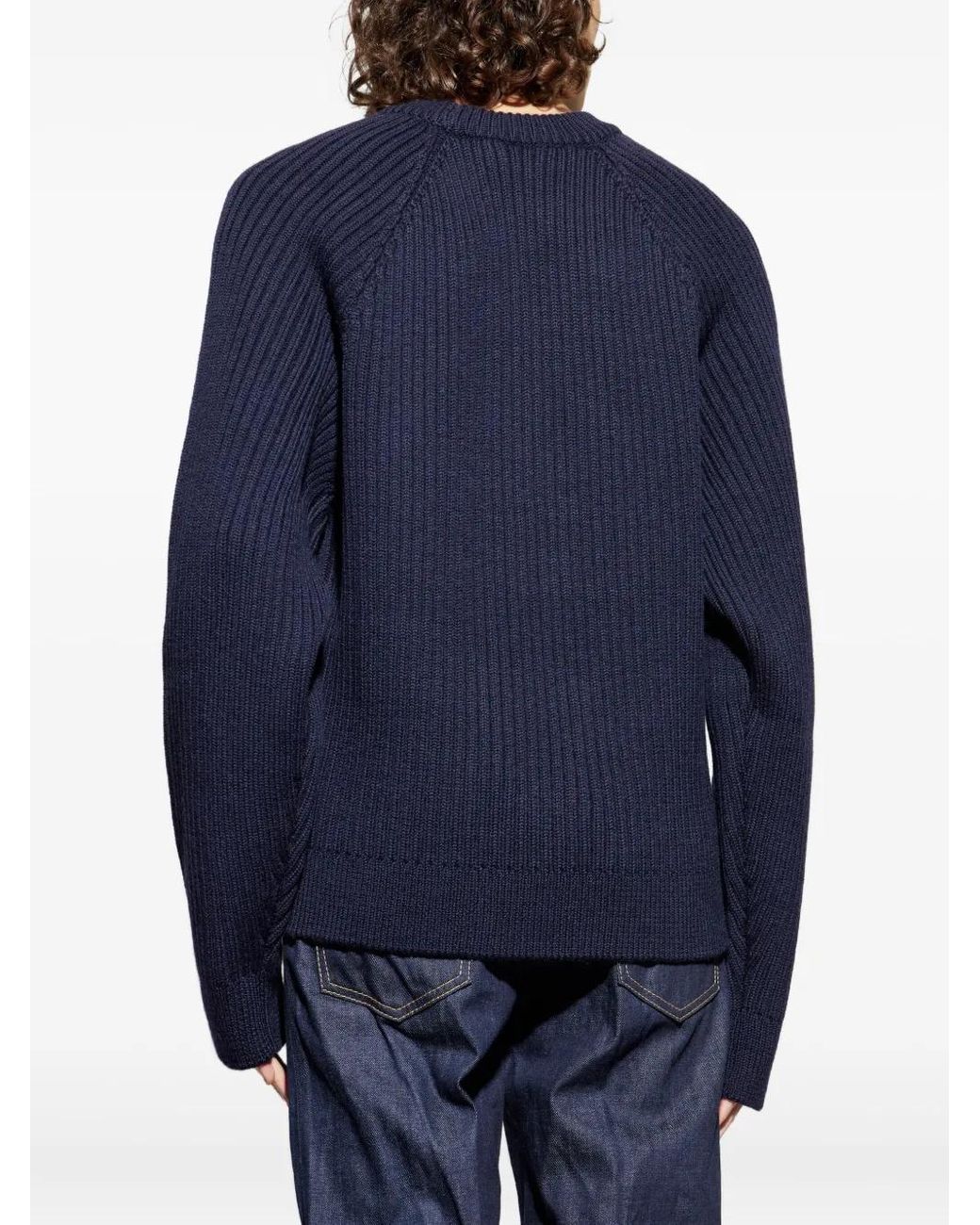 Jersey De Canalé Con Cuello Redondo DSquared² de hombre de color Blue